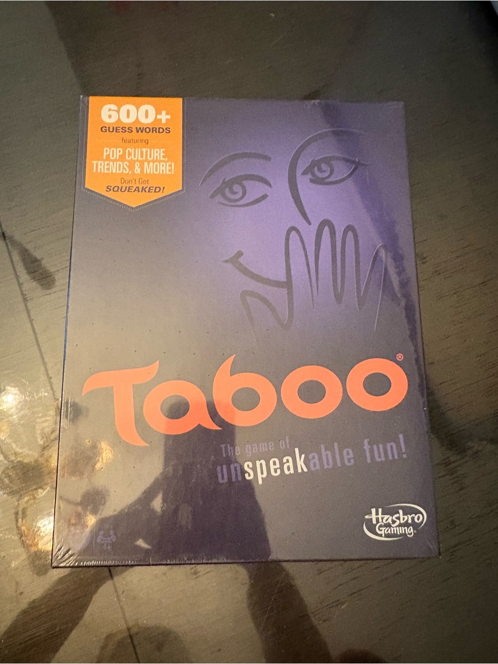 Hasbro Taboo Board Game - Purple Box with Orange Logo
